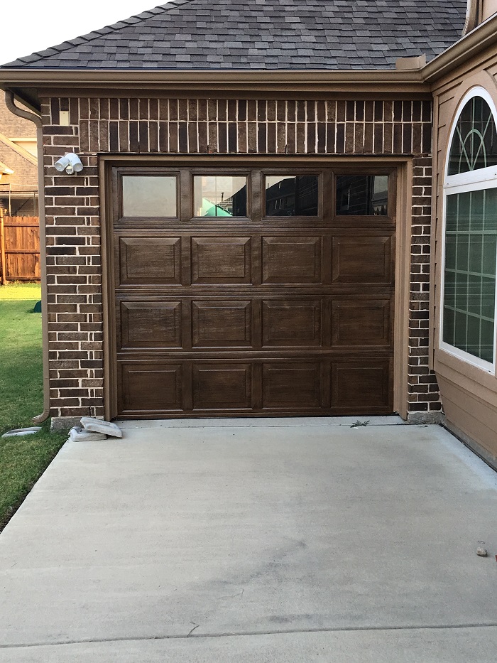 Garage Door Paint, Faux Wood - Dallas, Frisco, Plano, McKinney, Allen, Prosper TX